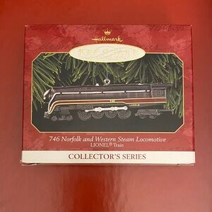 Hallmark Keepsake Norfolk and Western Train Ornament - Black and Red